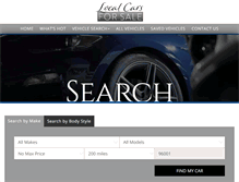 Tablet Screenshot of localcarsforsale.com